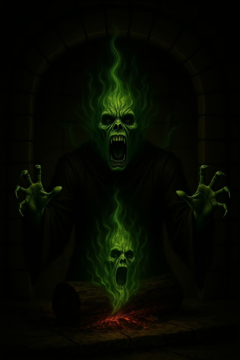 The Haunted Yule Log | Yule and Halloween blend (GPT4o High)