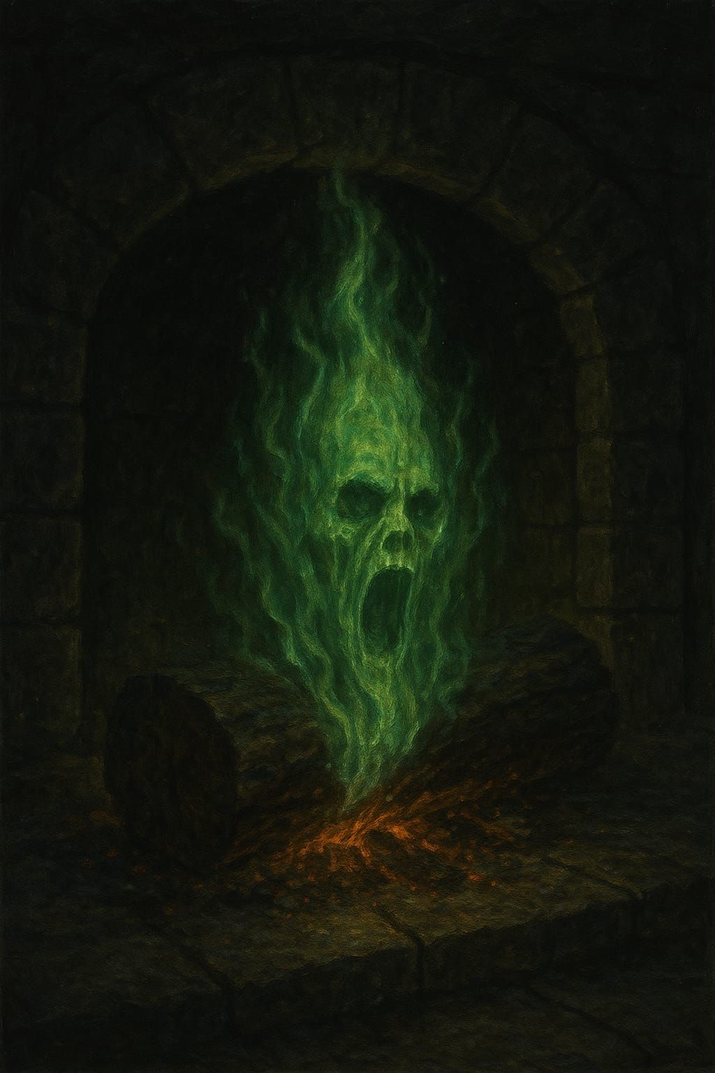 The Haunted Yule Log | Yule and Halloween blend (GPT4o High)