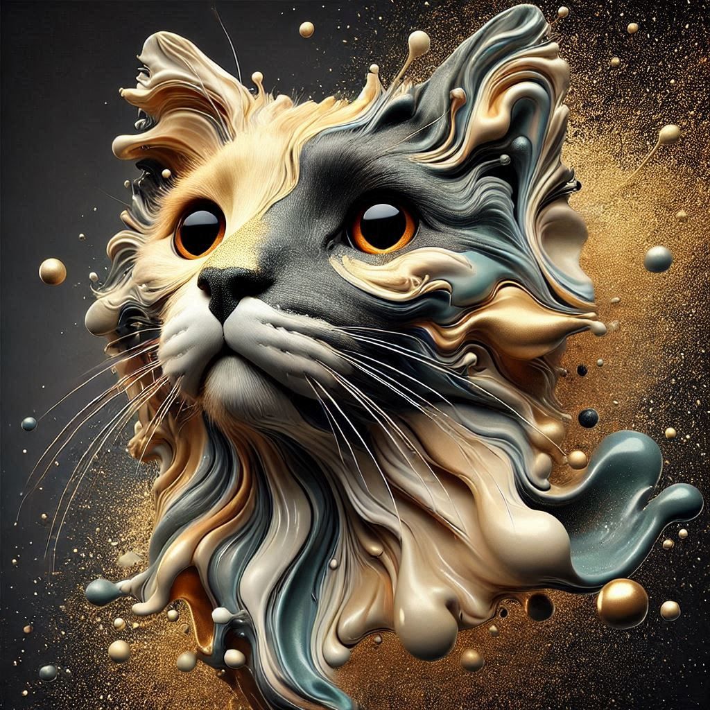 stylized cat portrait -2