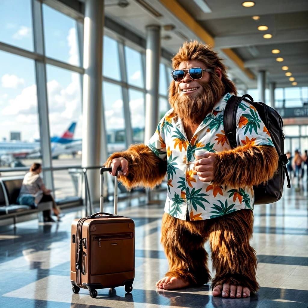 Bigfoot's Big Day  by @Manaconda