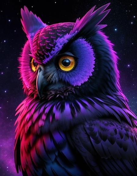 Midnight Owl - AI Generated Artwork - NightCafe Creator