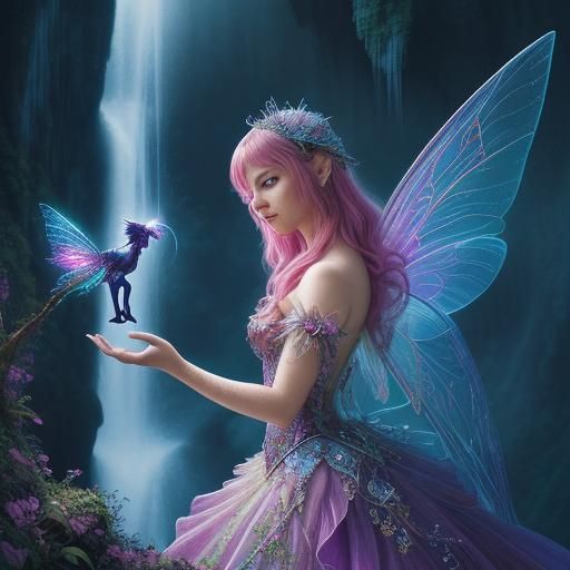 Amazingly Stunningly Beautiful colorful fancy fantasy fairy with ...