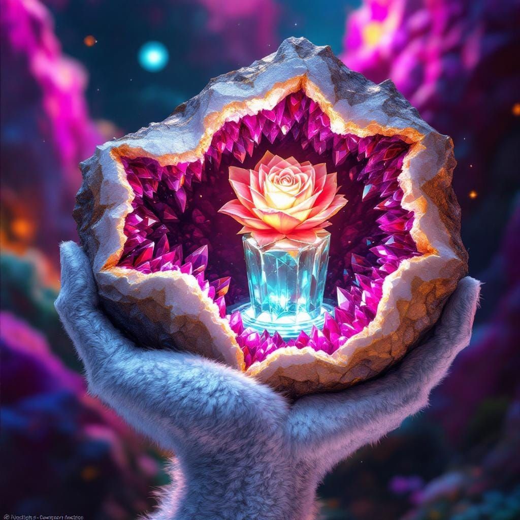 Rose in the Geode
