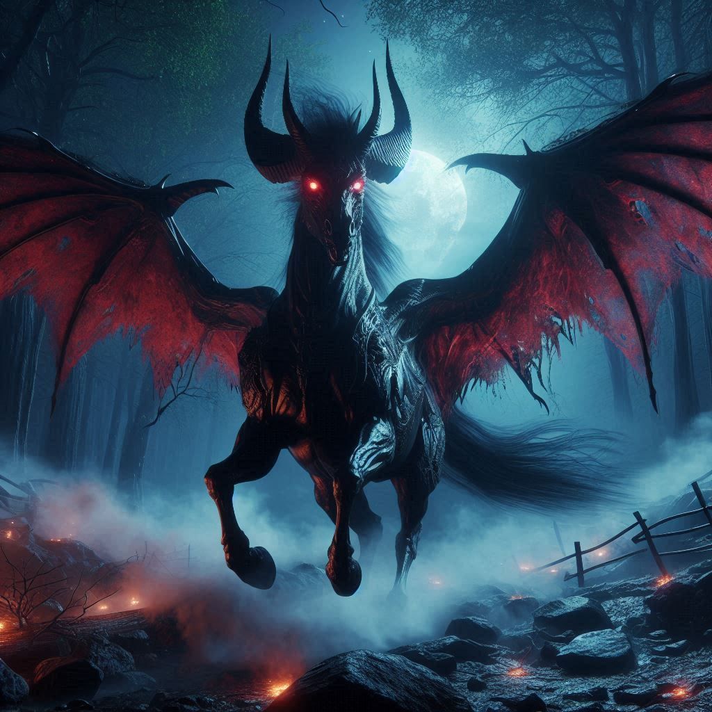 Demon horse needs a rider.