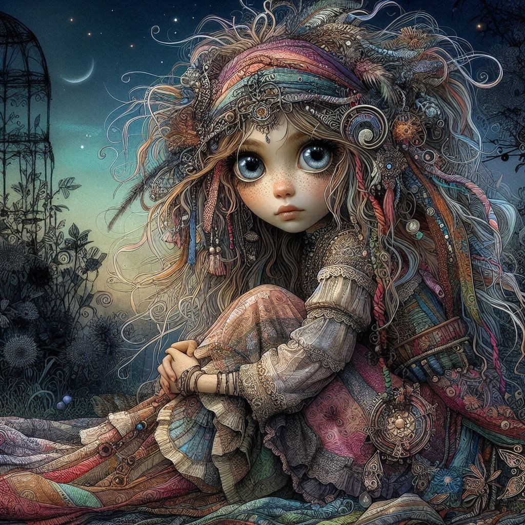 Drawn in a certain way