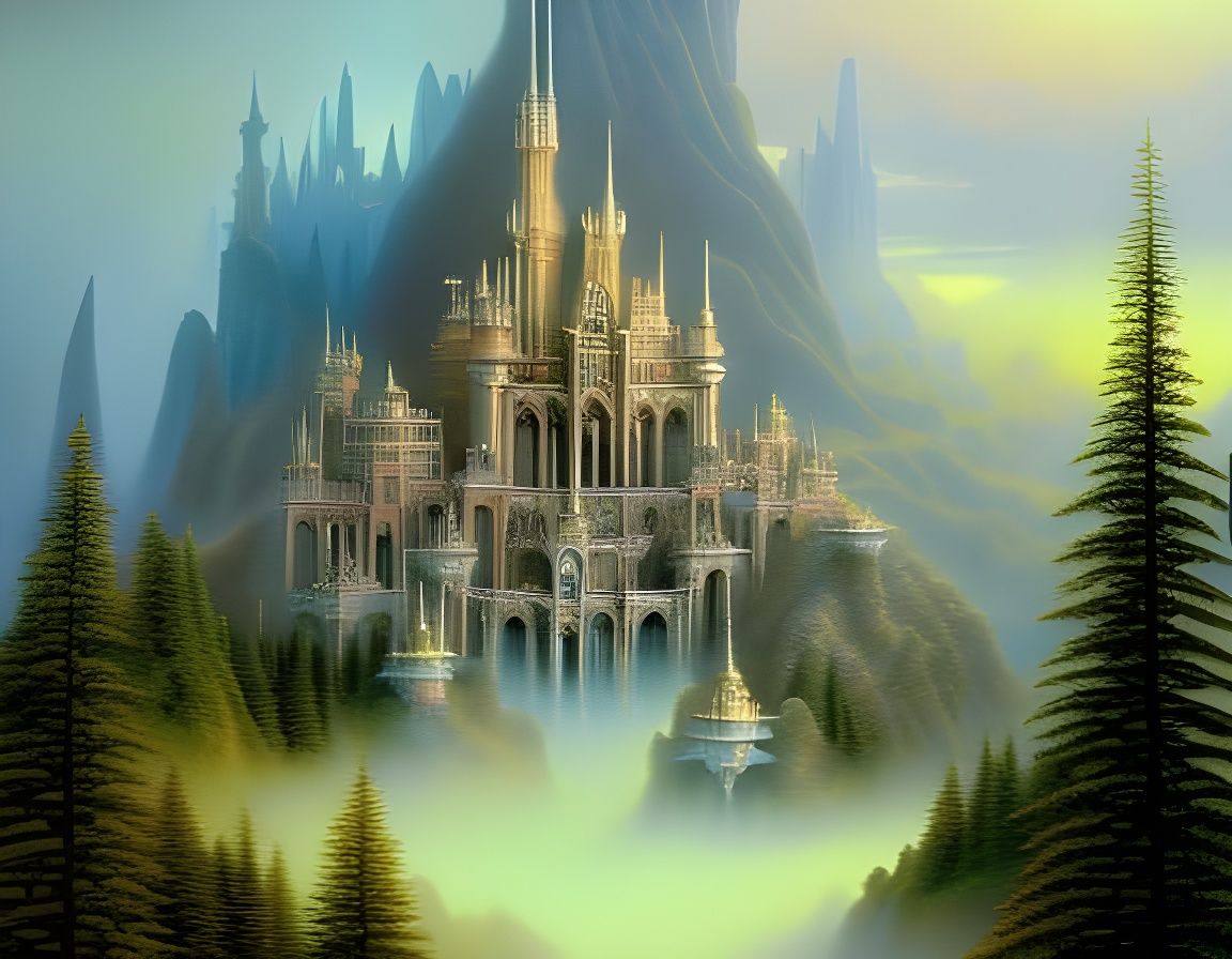 Elven Palace - AI Generated Artwork - NightCafe Creator