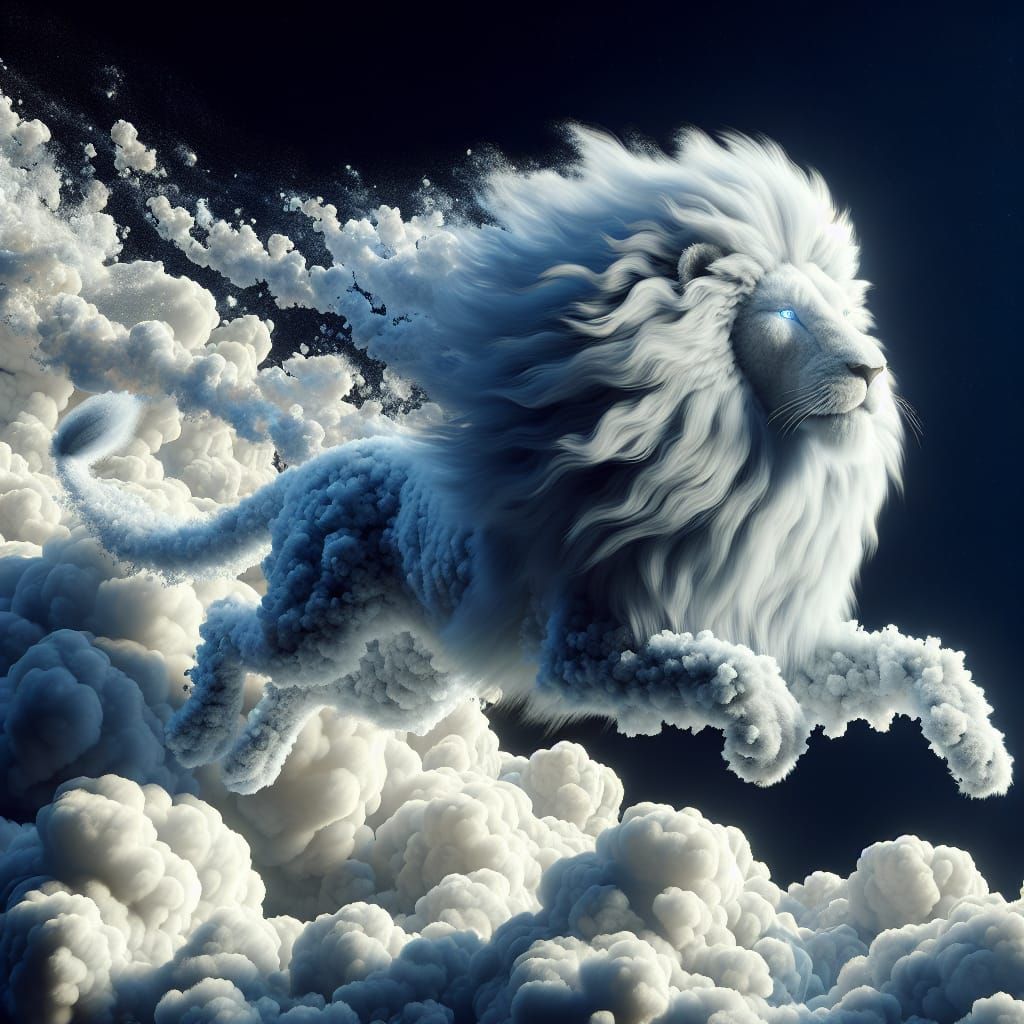 Stunning Lion King of the Clouds