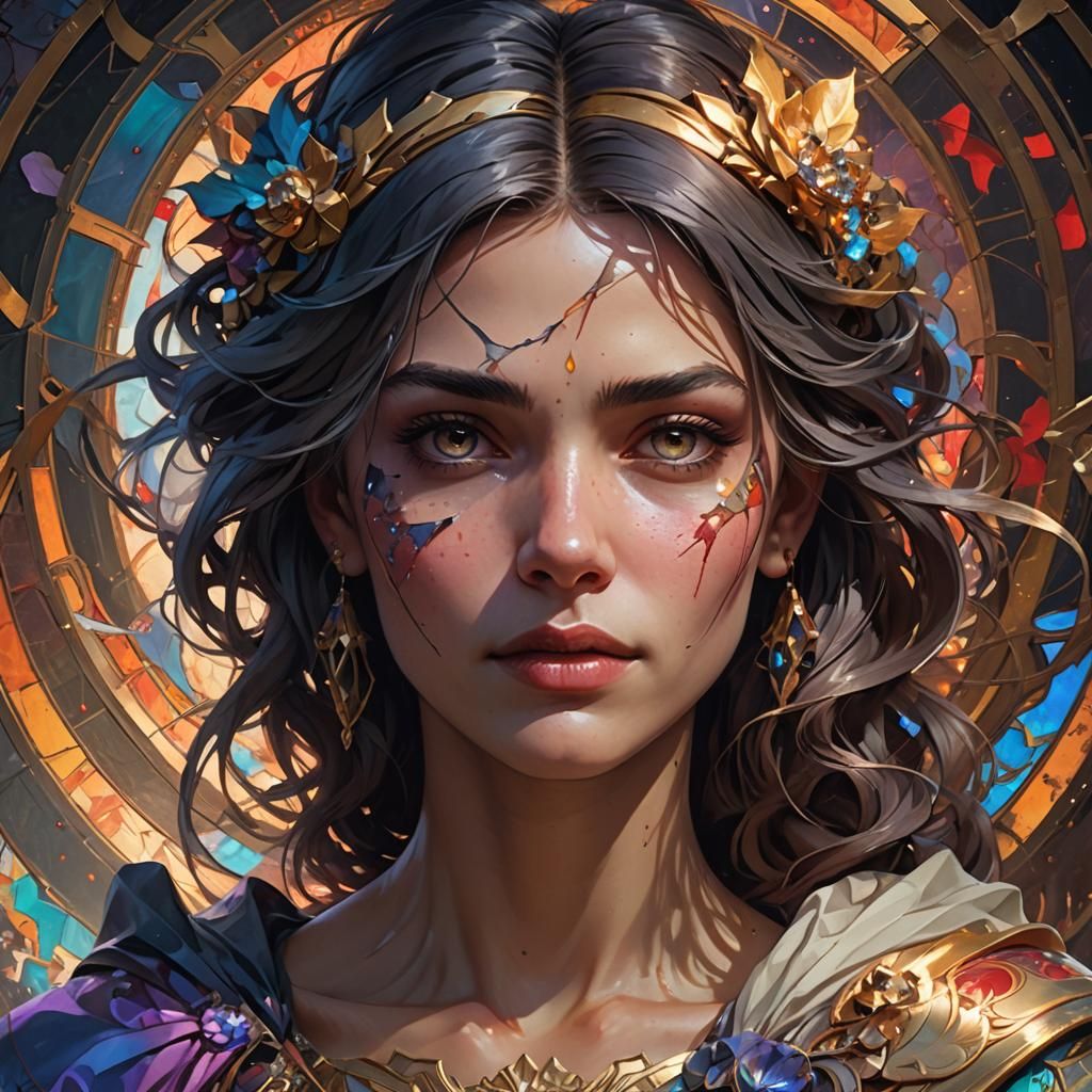 Woman Divided: Pride and Love Portrait