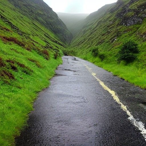 Another rainy summer day in the Welsh mountains