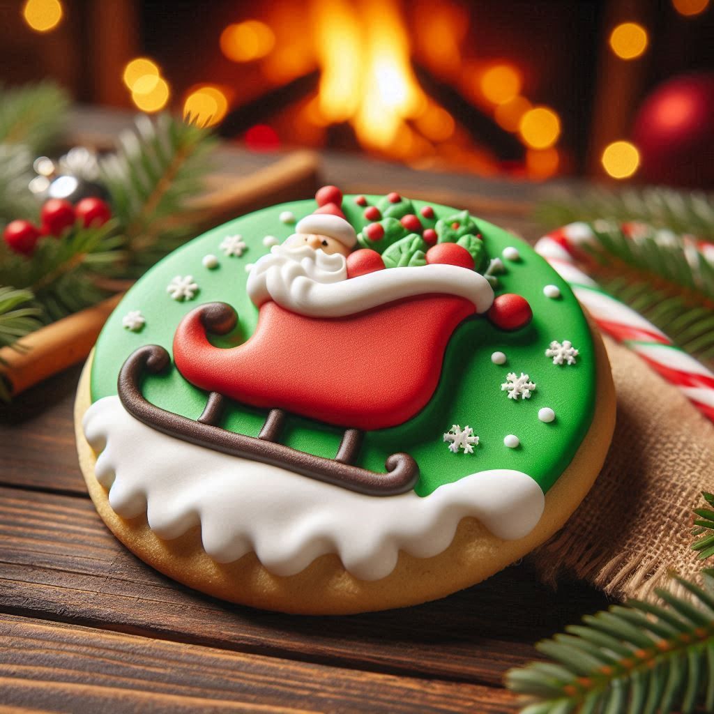 Christmas Sleigh Cookie