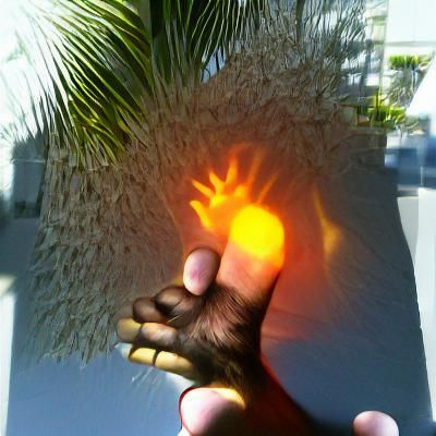 The power of the sun.. in the palm of my hand volumetric lig...