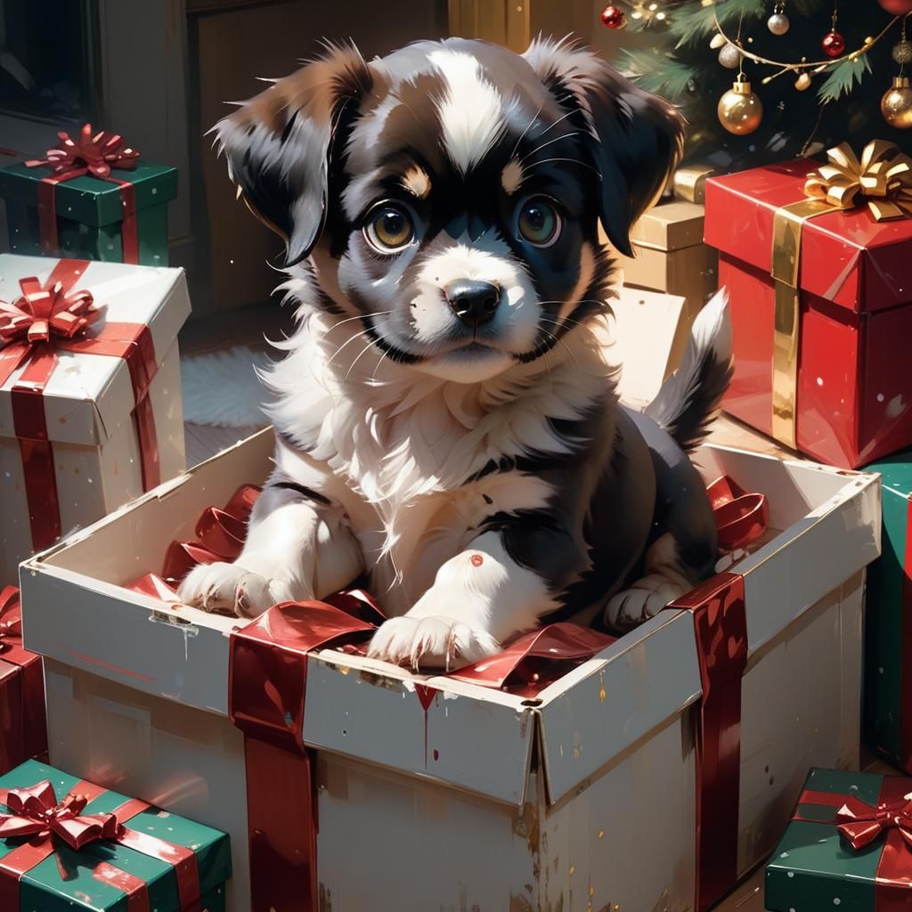 Christmas Pup  by @mike 