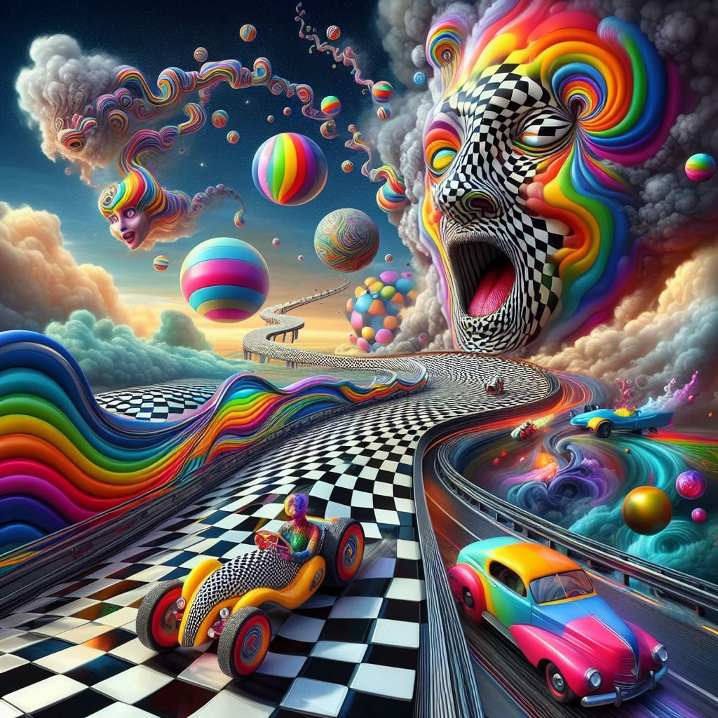 Colorful Racing Game