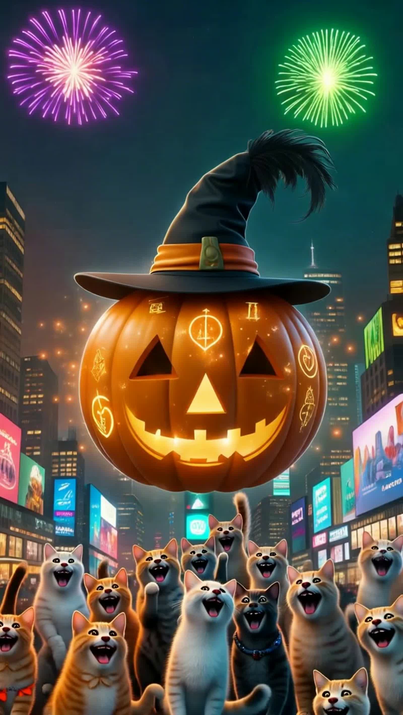 A magical New Year’s Eve celebration where the glittering Times Square ball is transformed into a giant glowing pumpkin ...