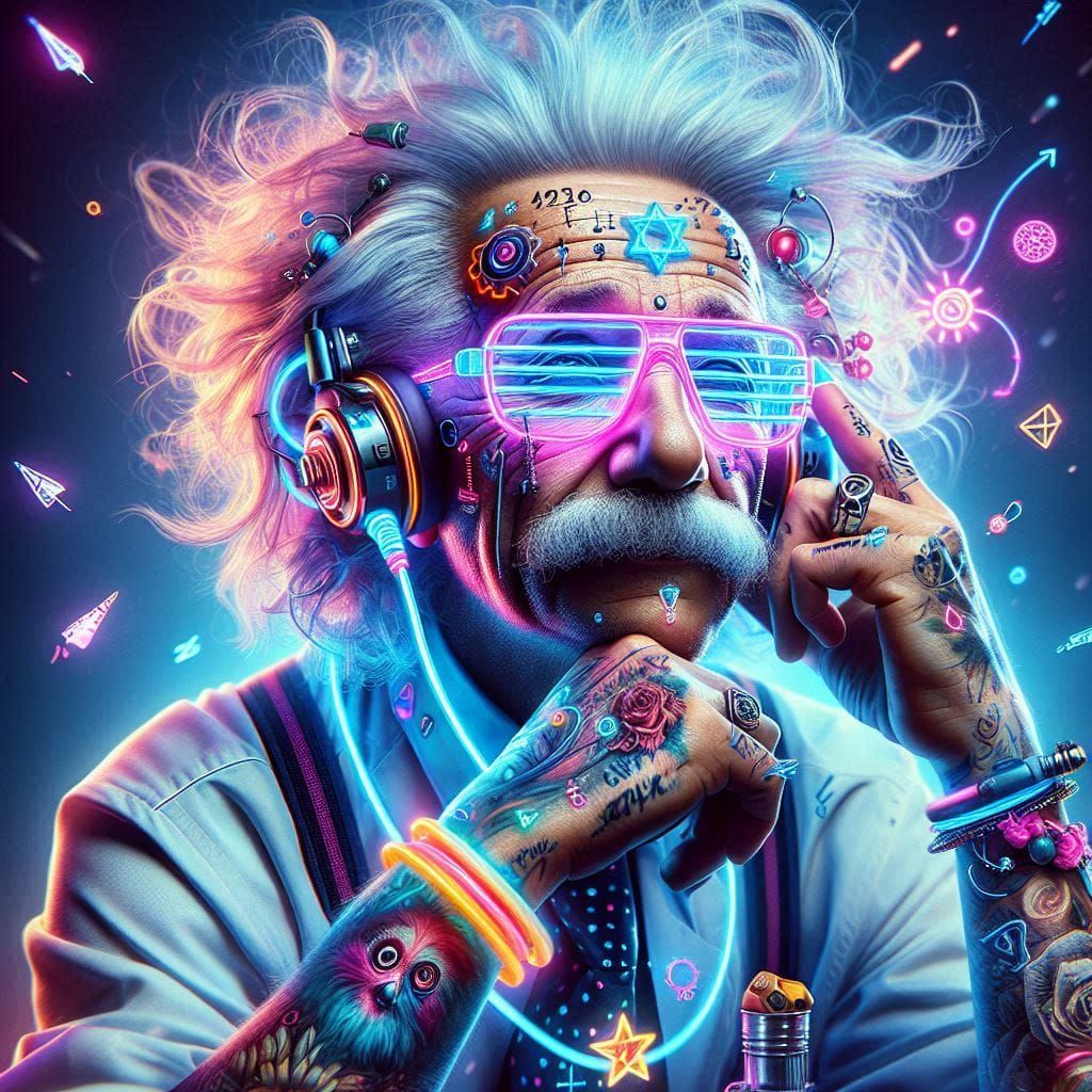 Cyberpunk Einstein