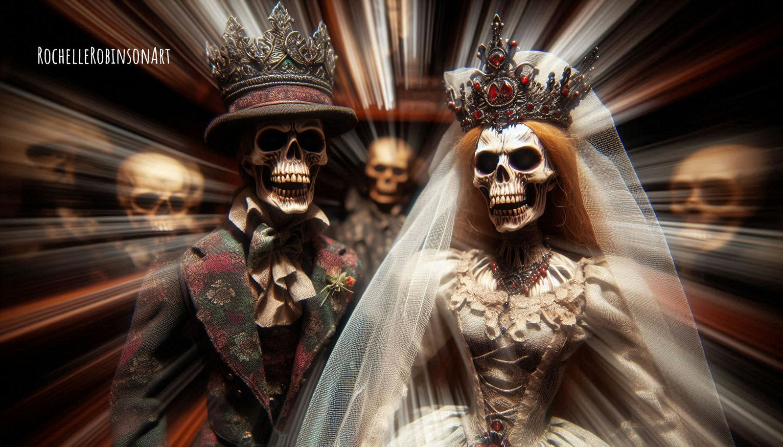 Ghoulish Wedding Portrait