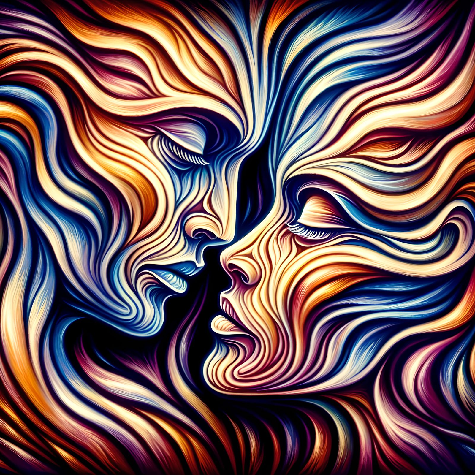 Lovers Entwined - AI Generated Artwork - NightCafe Creator