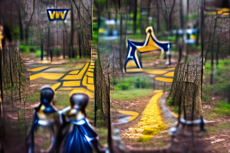 Two roads diverged in a yellow wood