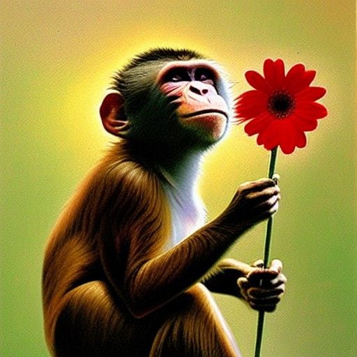 MonkeyWithAFlower
