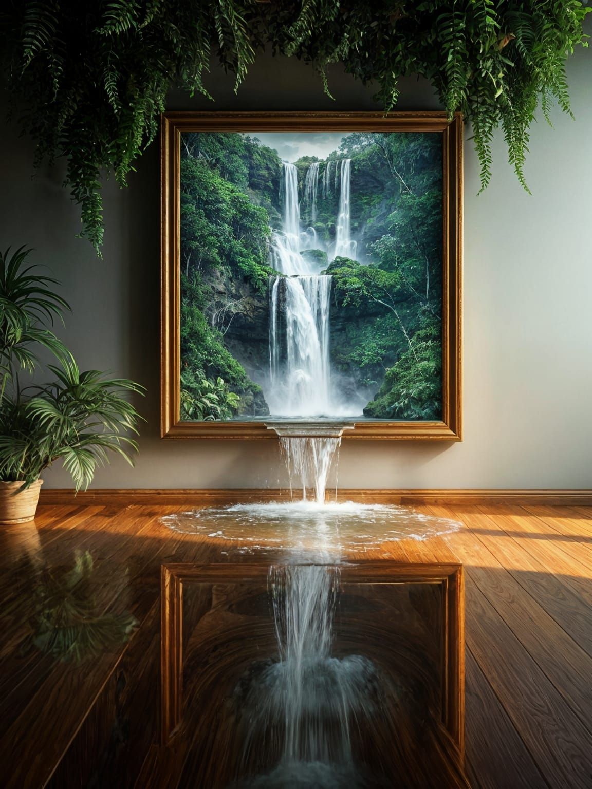 Waterfalls in Unexpected Places  by @Happy Guy