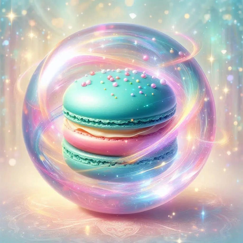 Magical Macaron in a Bubble