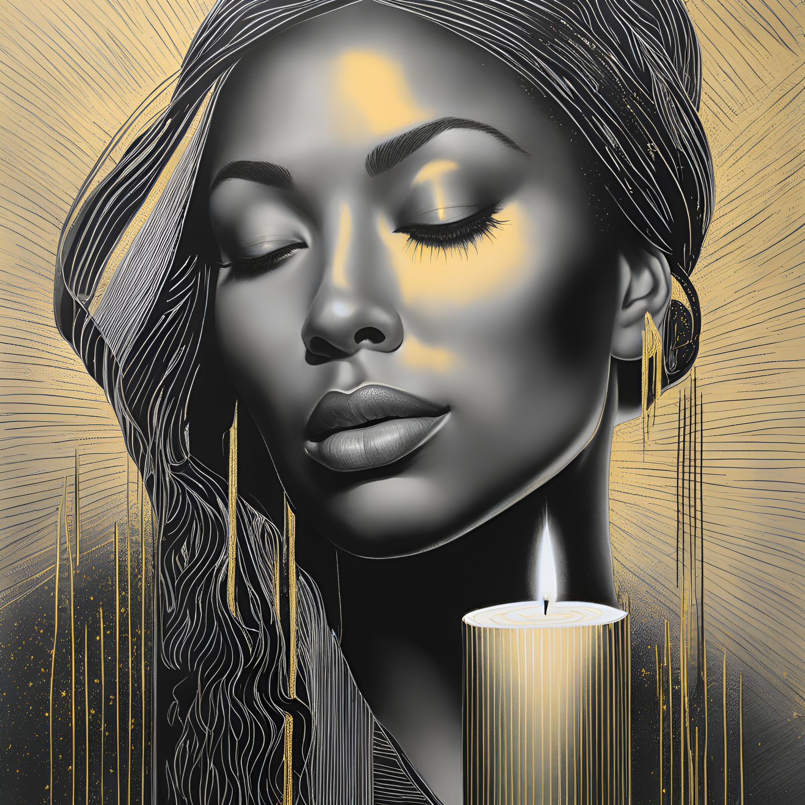 Candlelight portrait