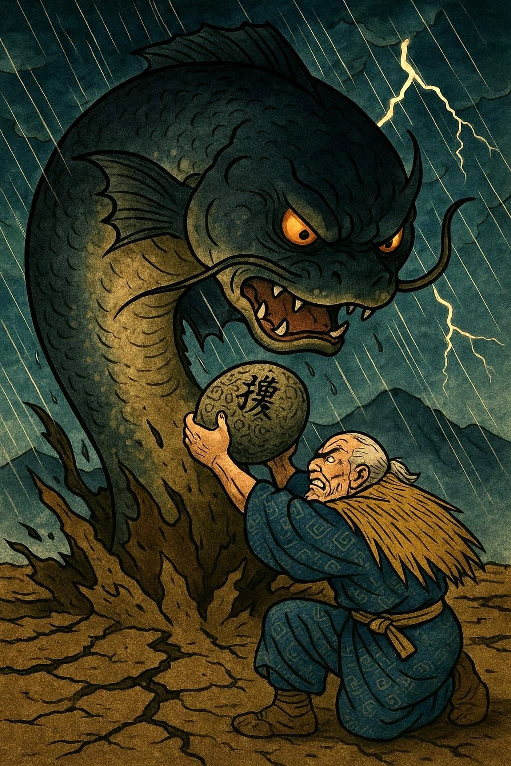 Onamazu v Kashima ukiyo-e