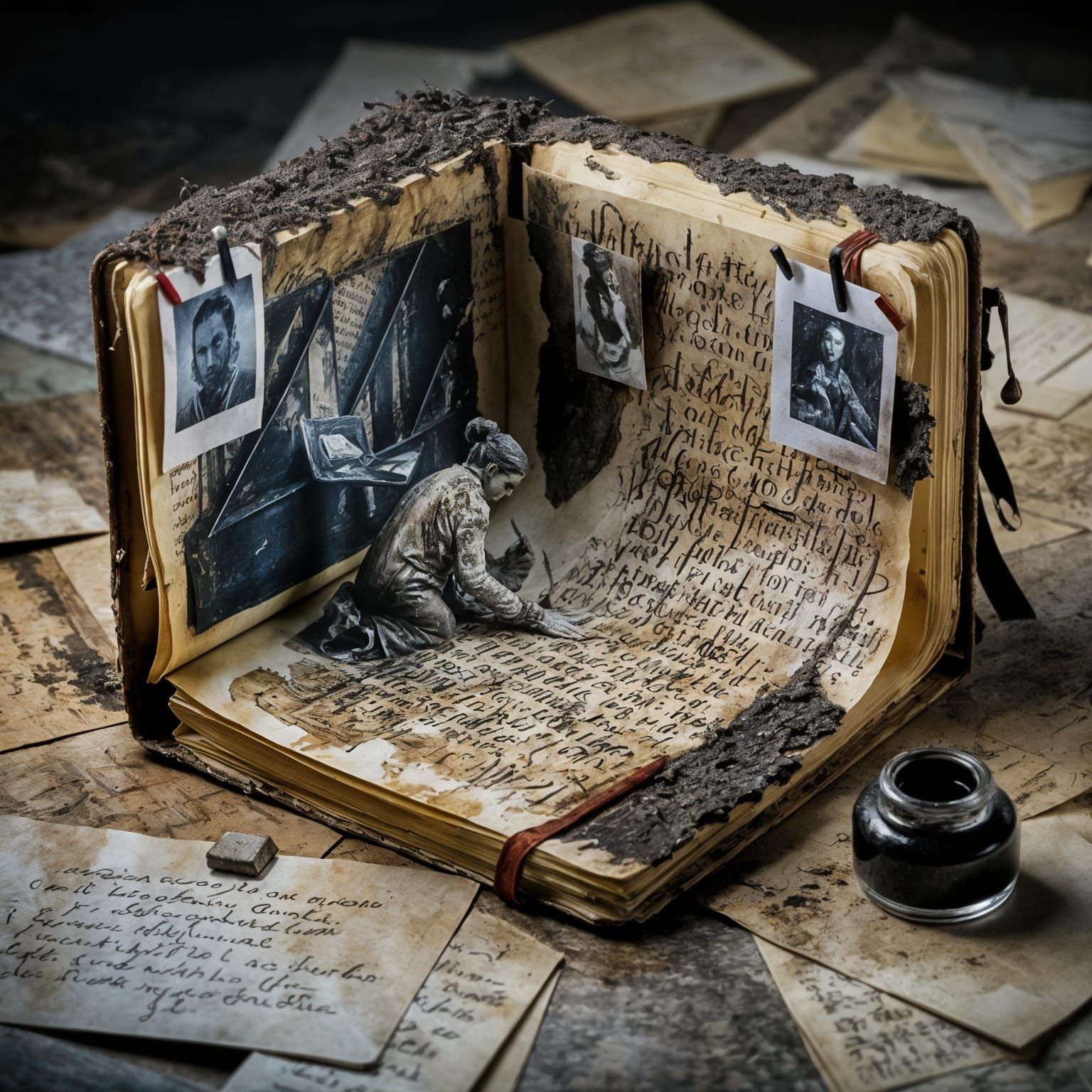 Releasing all the pain by Calligraphy   by @Hedgehog