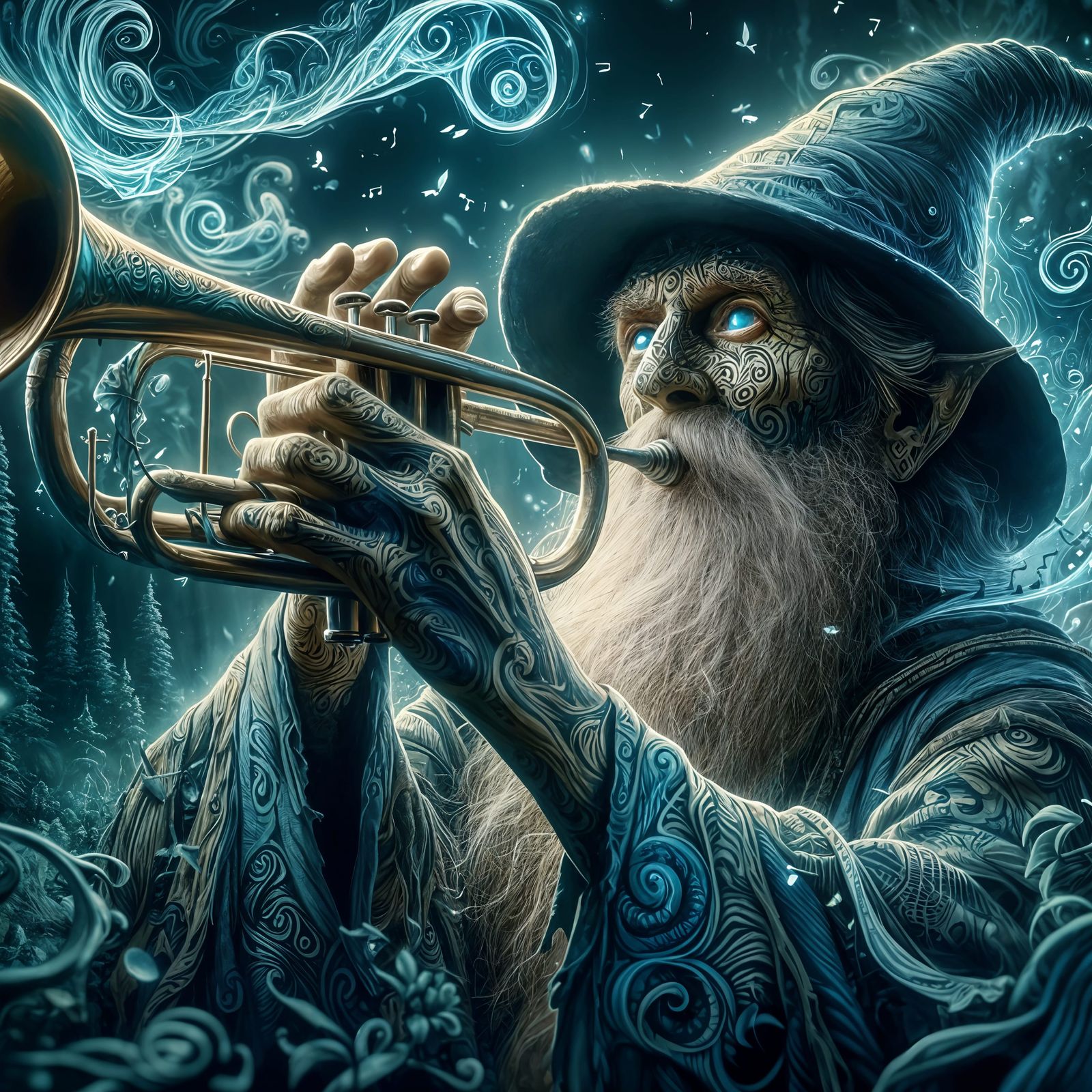 Sounds of the forest thicket
