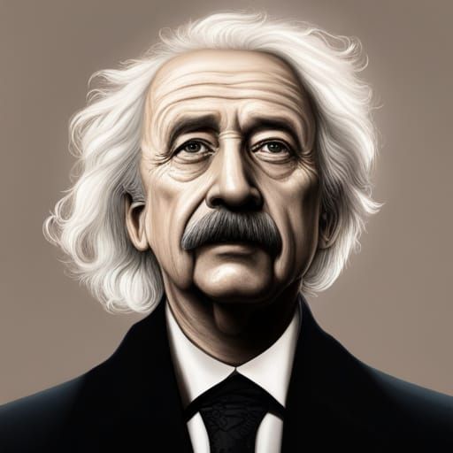 Proud Einstein - AI Generated Artwork - NightCafe Creator