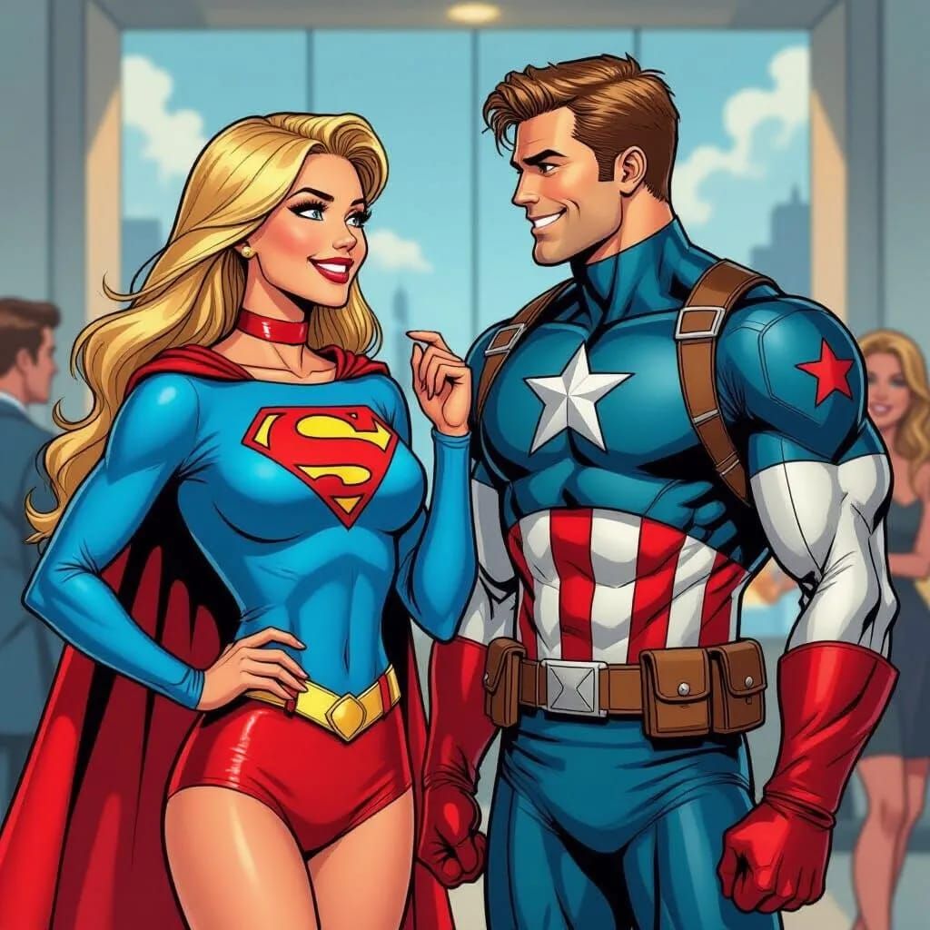 Kara and Cap: The Flirtation Continues