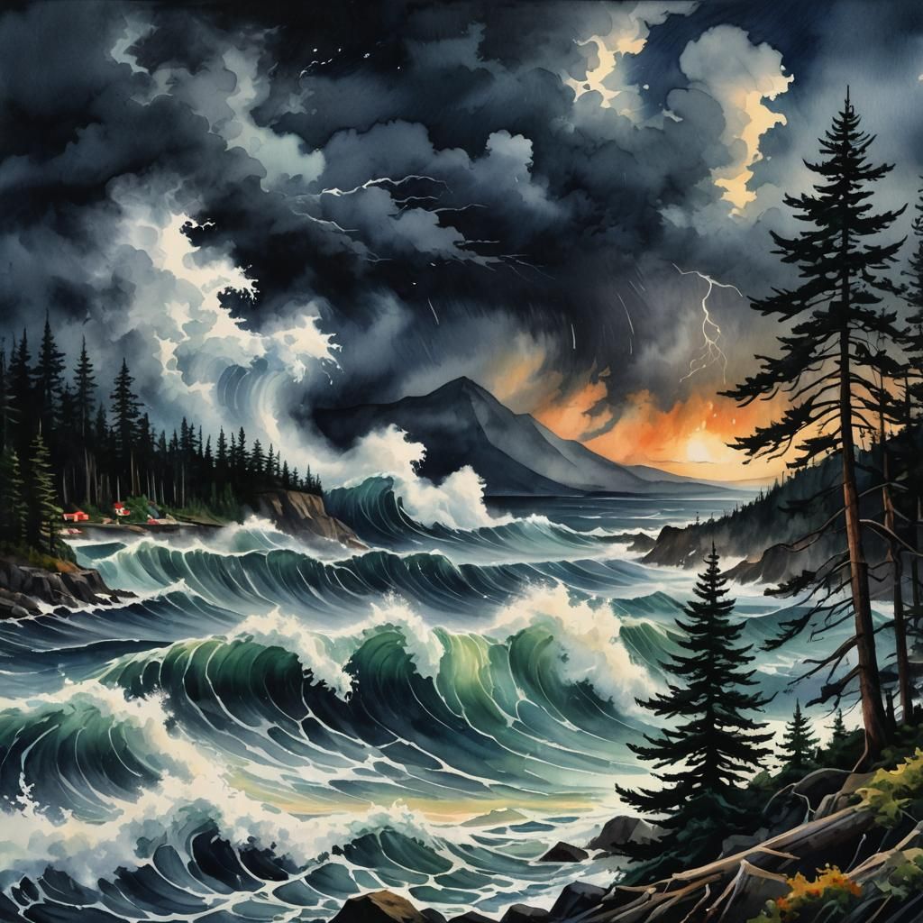 Stormy Skies   by @Lulu