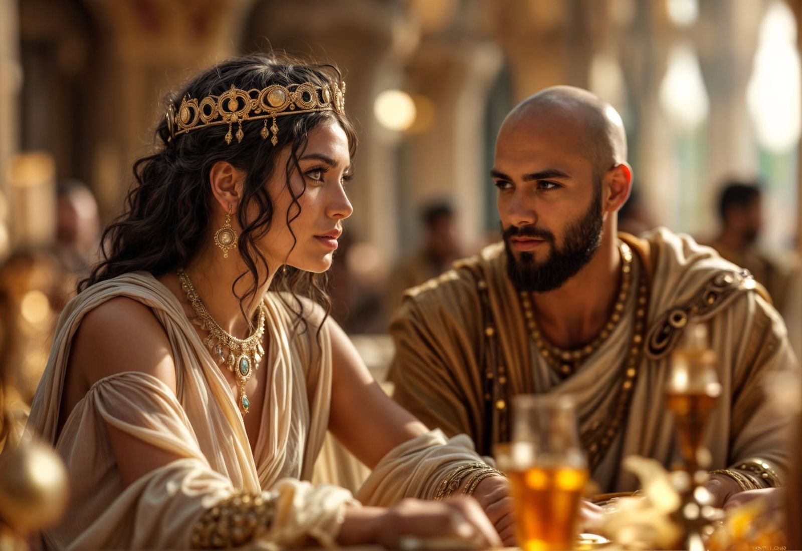 Esther and Haman at the banquet II