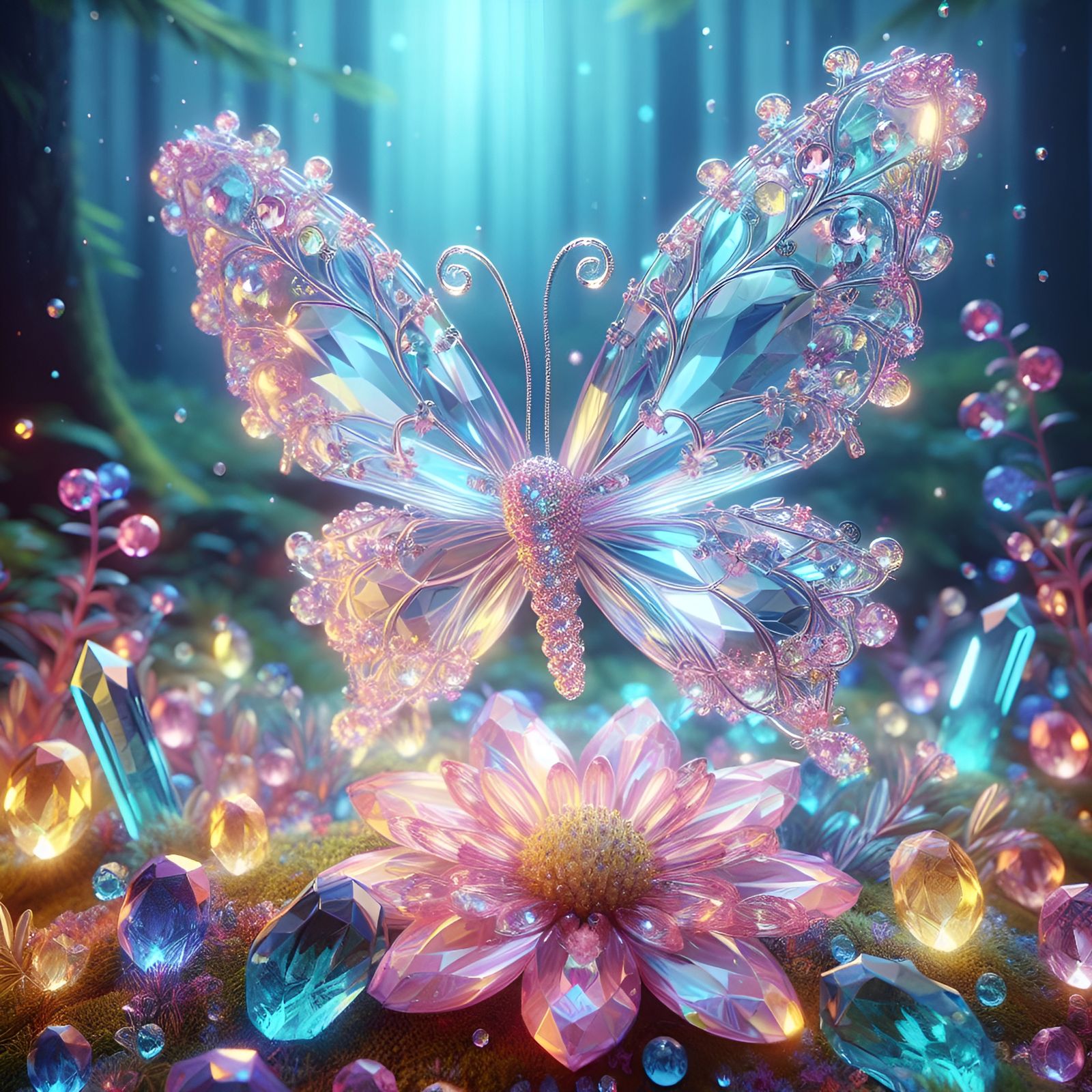 Crystal Butterfly   by @Rosie