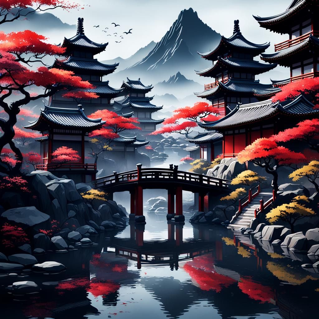 paysage asiatique