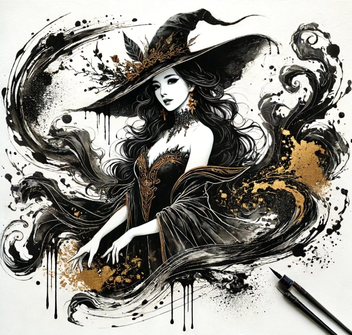 Enchanted Elegance: The Sorceress's Aura