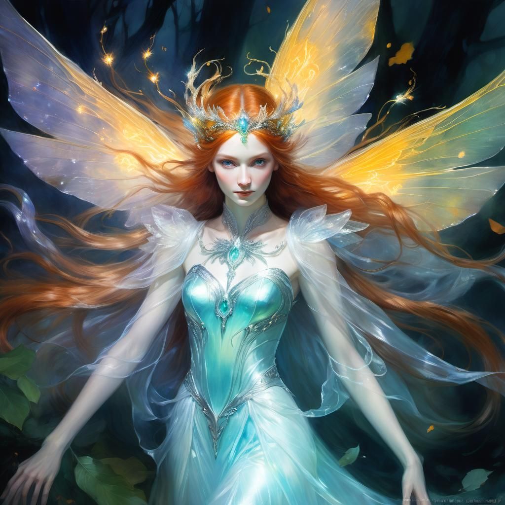 Ethereal Elf Portrait in Dreamlike Fantasy Style