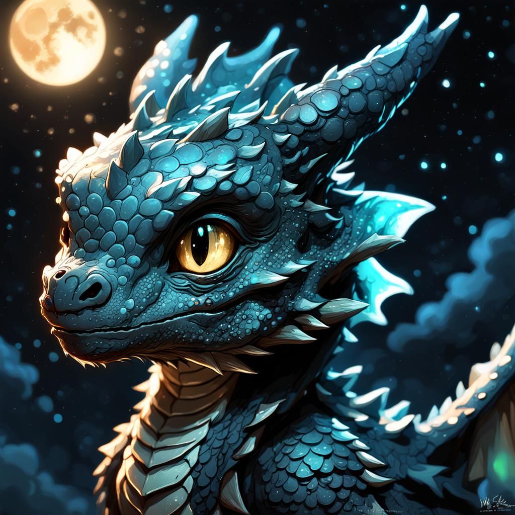 Baby Dragon  by @Strange_Oddity