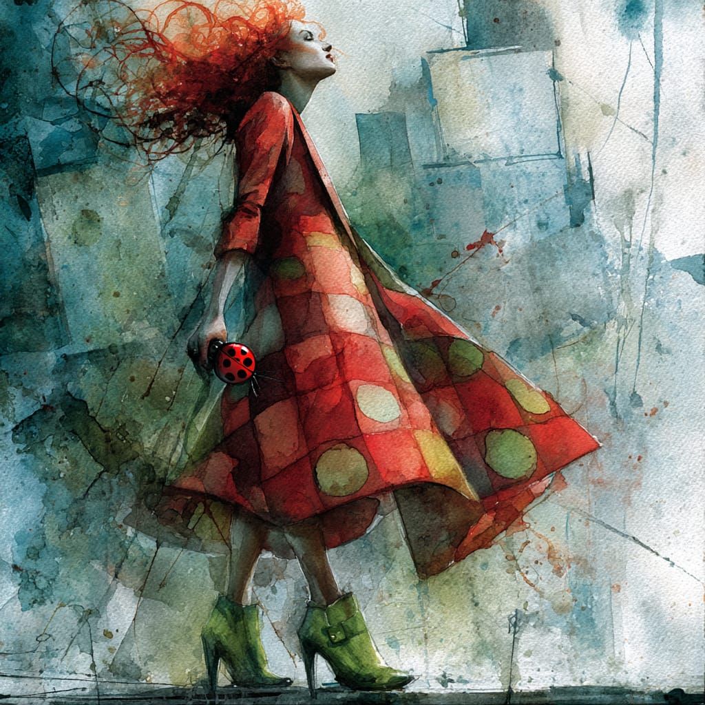 simply her, aquarelle