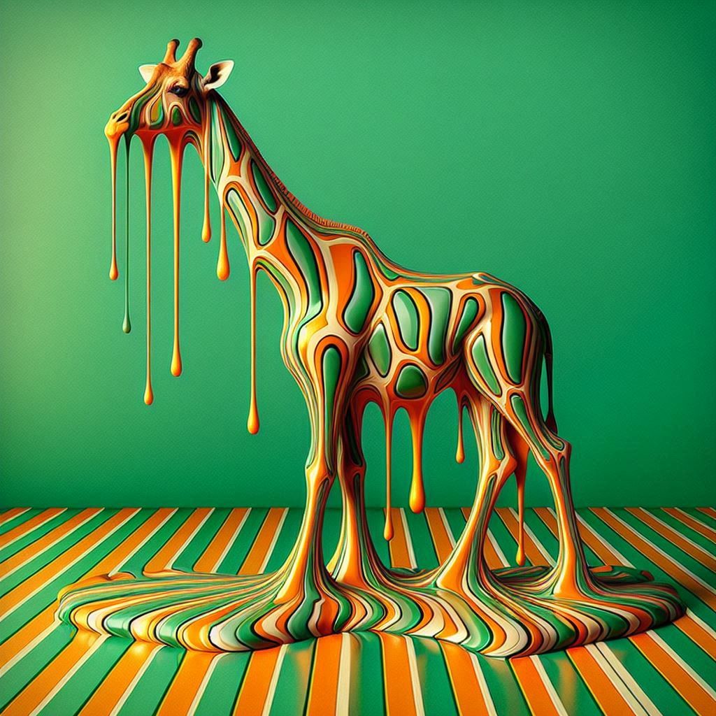 Melting giraffe