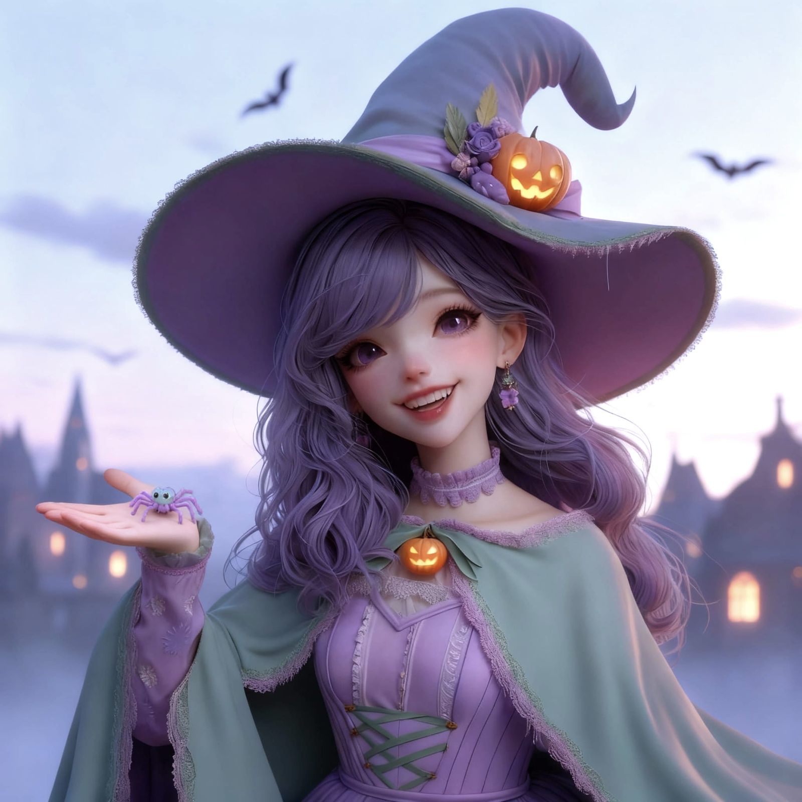 Little Anime Pastel Witch