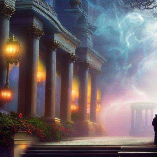 Marvel Movie Scene in Ethereal Fantasy Style