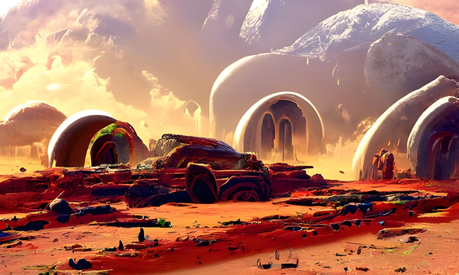 Ancient Martian ruins