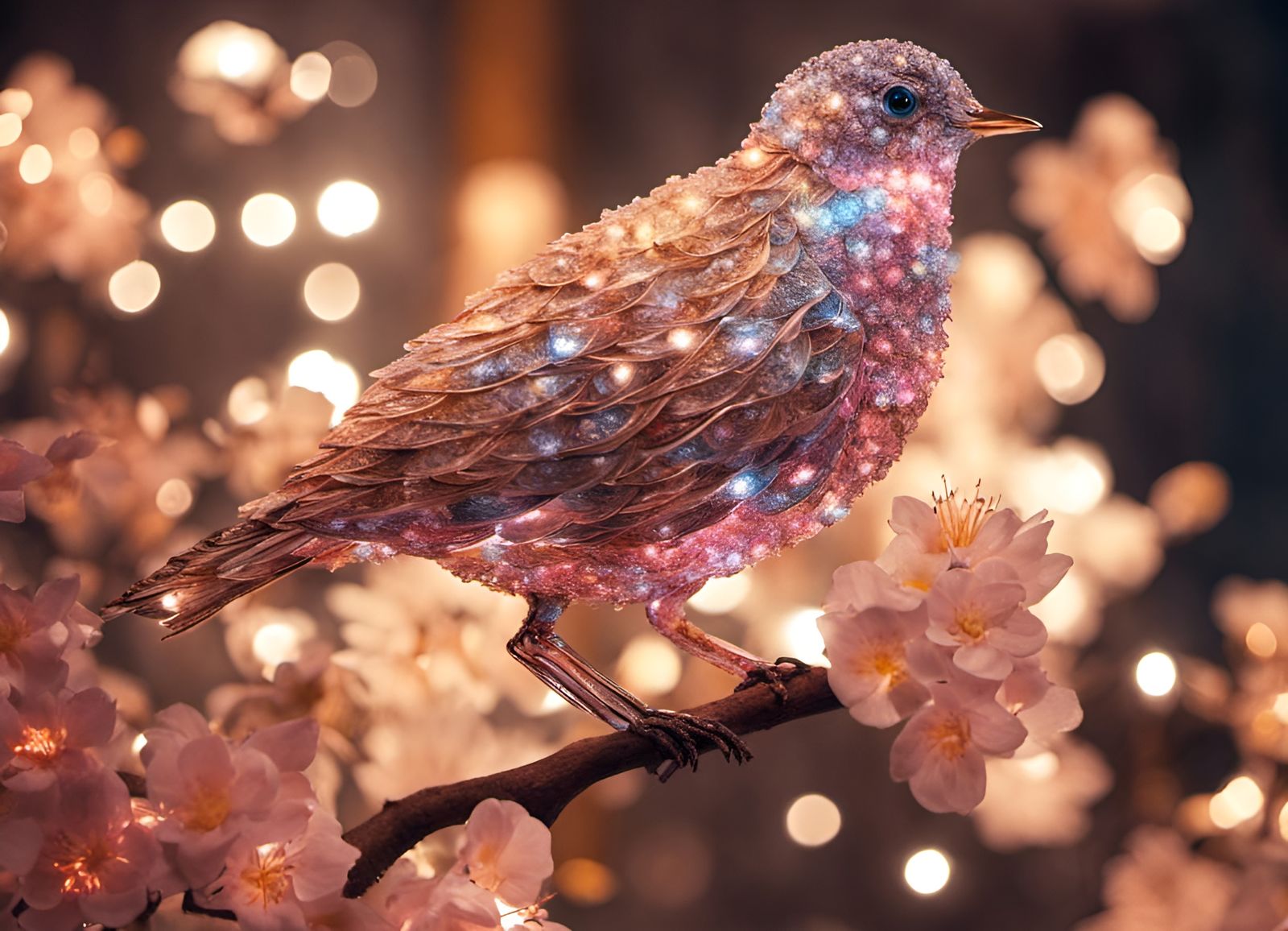 Bird of Joy perched on Cherry Blossoms  by @YYZ-5050
