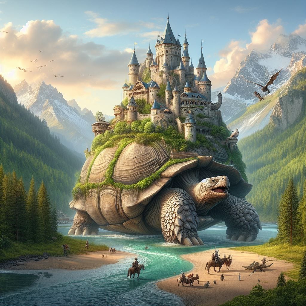 Castle and turtle