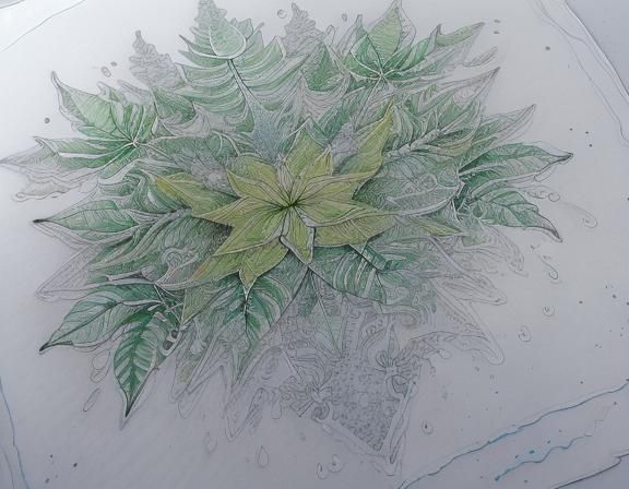 (Botanical fine lined coloring pages ink drawings with cross...