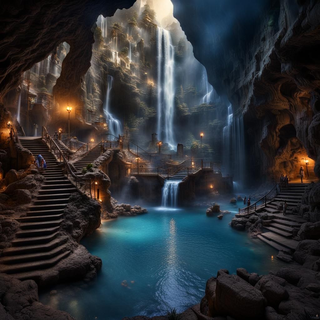 City in a cave  by @Gaby