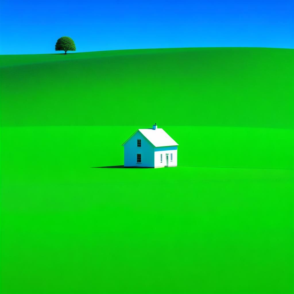 Lonely Dreamcore House - AI Generated Artwork - NightCafe Creator