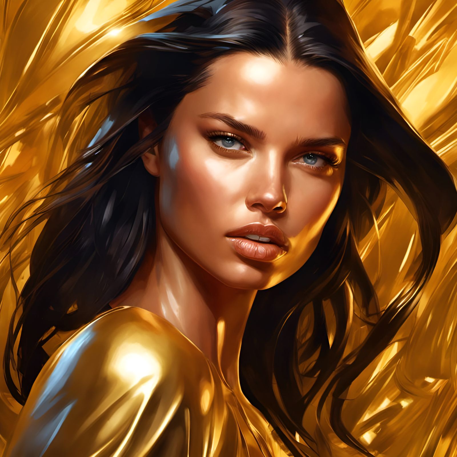 Adriana Lima - AI Generated Artwork - NightCafe Creator