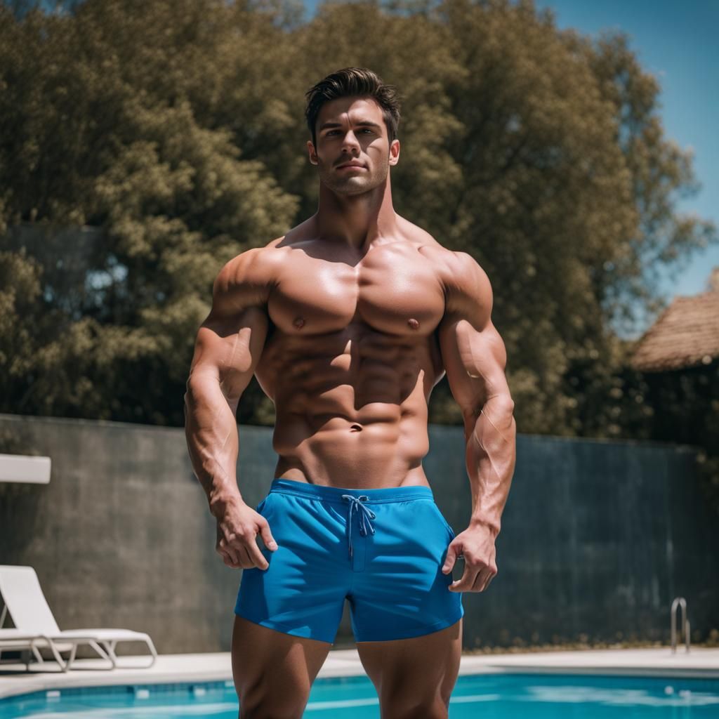 A handsome male model